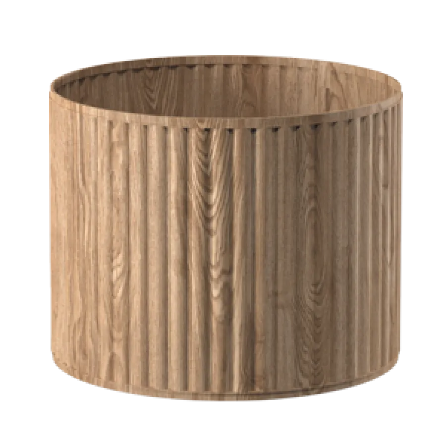 BOHEM ORTA SEHBA AYAĞI AÇIK KÜBİK CEVİZ 50*40 CM